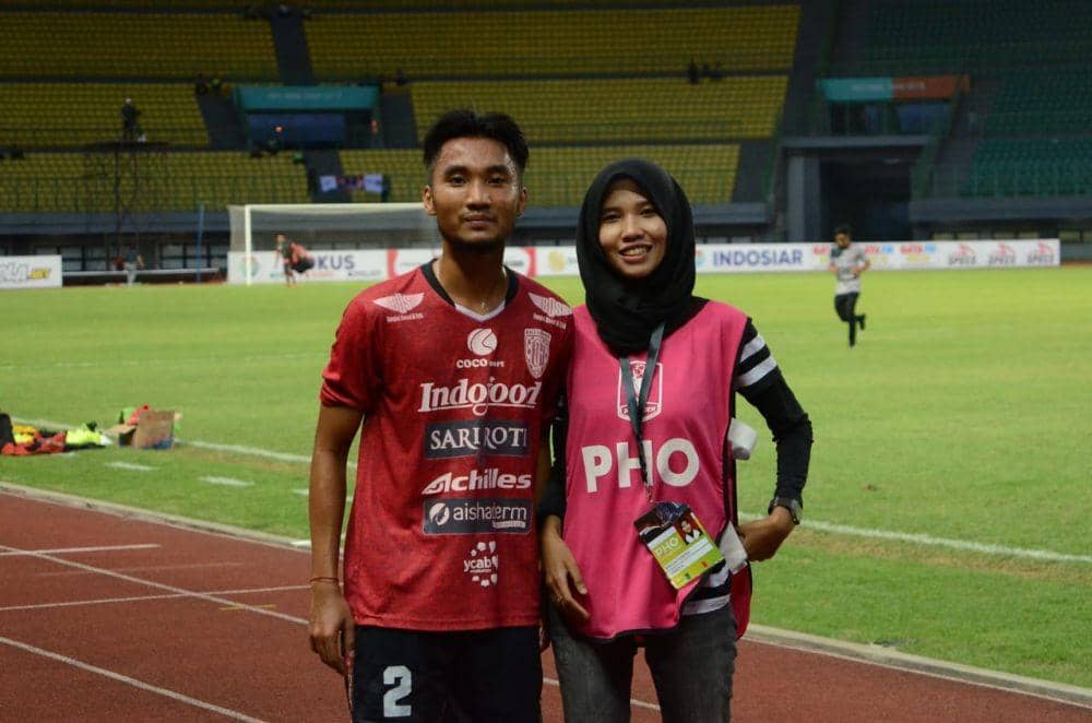 Eks PSMS Medan Gusti Sandria dan Shella Febrina (Dok. Pribadi)