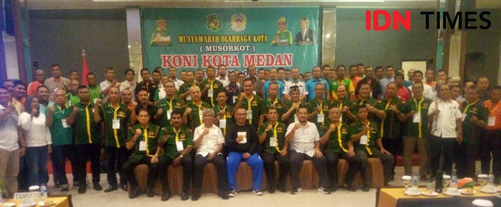 Peserta Musorkot KONi Medan (IDN Times/Hasudungan)