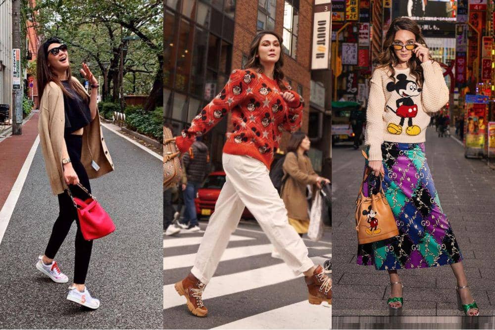 Anti Boring! 10 Inspirasi Gaya Street Style yang Stylish ala Luna Maya