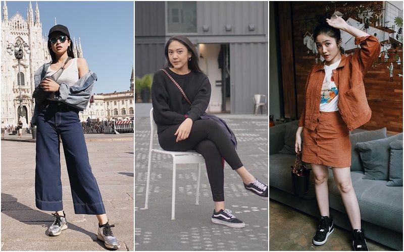Gaya Maksimal Seleb Pakai Sneakers, Dress Juga Bisa Lho!