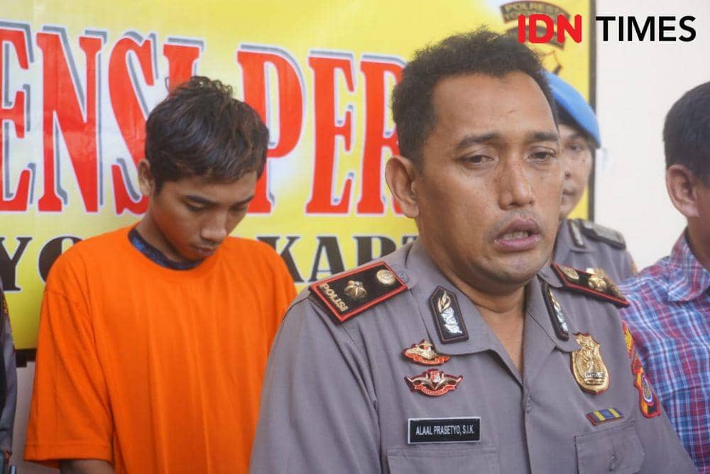 Kapolsek Umbulharjo, Kompol Alaal Prasetyo saat sesi jumpa pers. IDN Times/Tunggul Kumoro