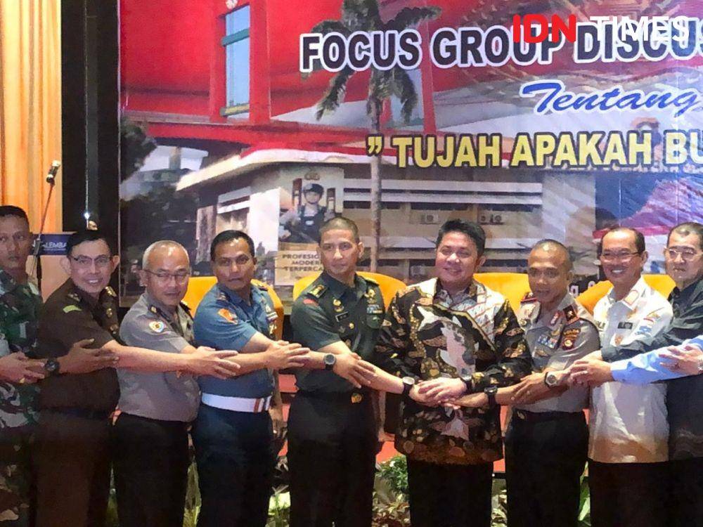 FGD Forkompinda di Sumsel membahas soal tujah dan sajam (IDN Times/Rangga Erfizal)