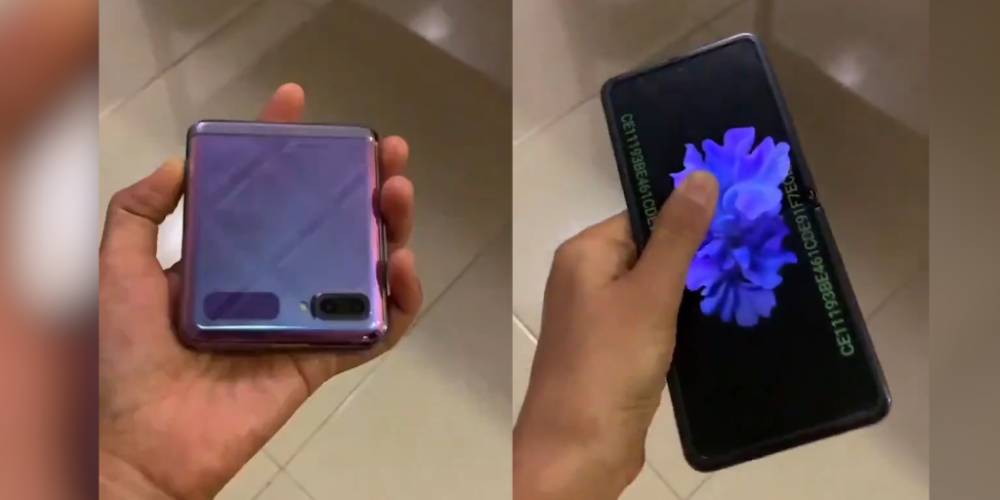Bocoran penampakan Galaxy Z Flip - twitter.com/rquandt