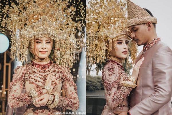 9 Style & Makeup Resepsi Aghnia Punjabi, Elegan dengan Adat Palembang!