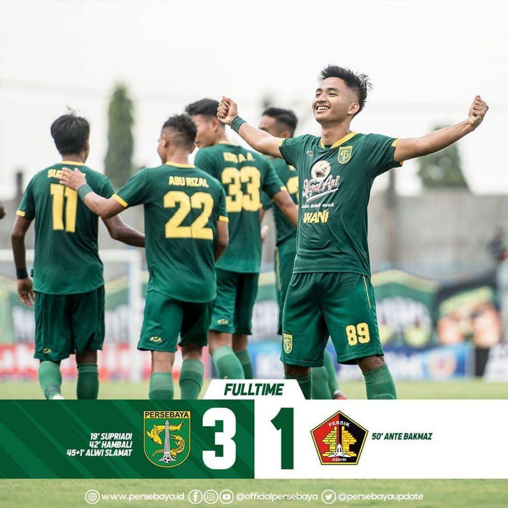 Persebaya menundukkan Persik 3-1 dalam Piala Gubernur Jatim. Instagram.com/officialpersebaya/