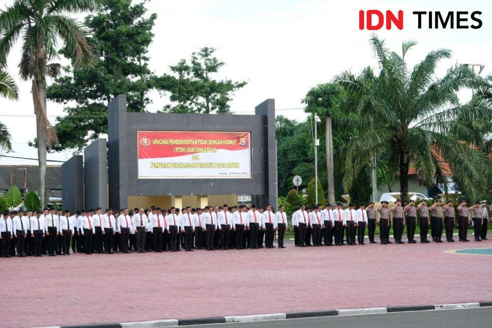 9 Polisi di Banten Dipecat Karena Terlibat Kasus Narkoba dan Desersi