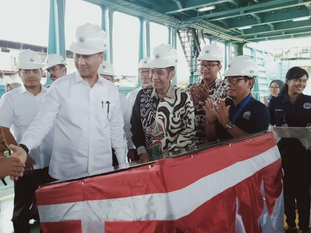 Menperin Sebut Kapal Feri Buatan Makassar Lebih Murah Dibanding Impor