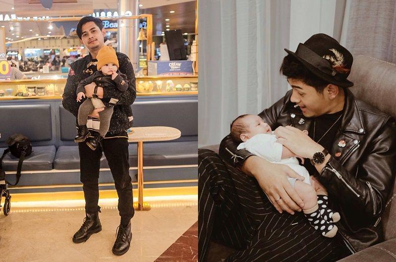 Papa Muda Keren, Ini 10 Potret Migdad Addausy Waktu Momong Anak