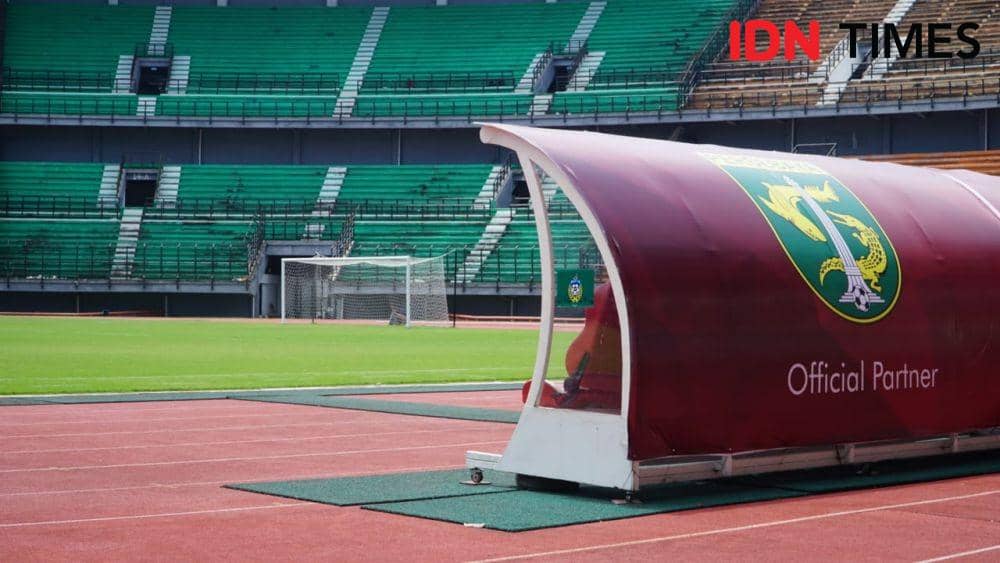 Bench Stadion Gelora Bung Tomo (GBT), Surabaya. IDN Times/Fitria Madia
