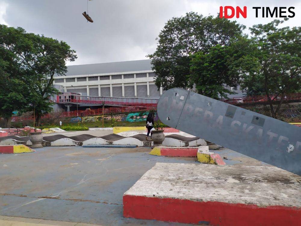 Kawasan Taman Ampera Park Palembang (IDN Times/Feny Maulia Agustin)