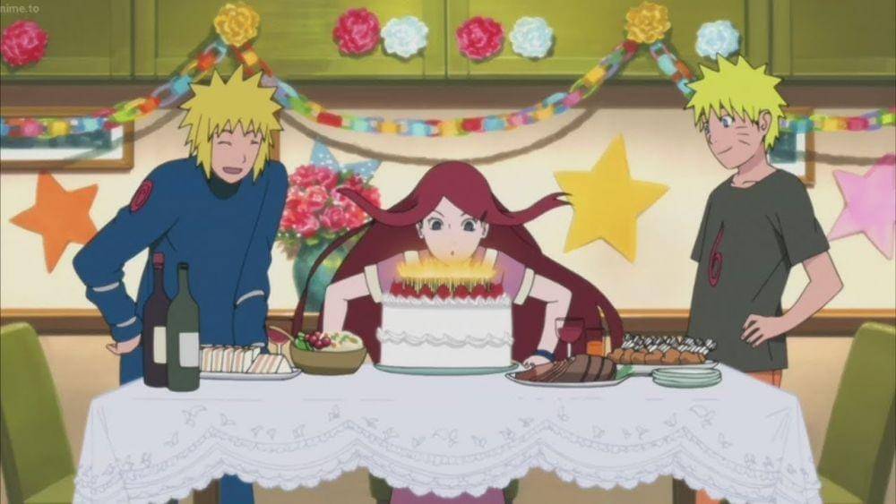 Minato Namikaze, Kushina Uzumaki, dan Naruto Uzumaki. (Dok. Pierrot/Naruto Shippuden)