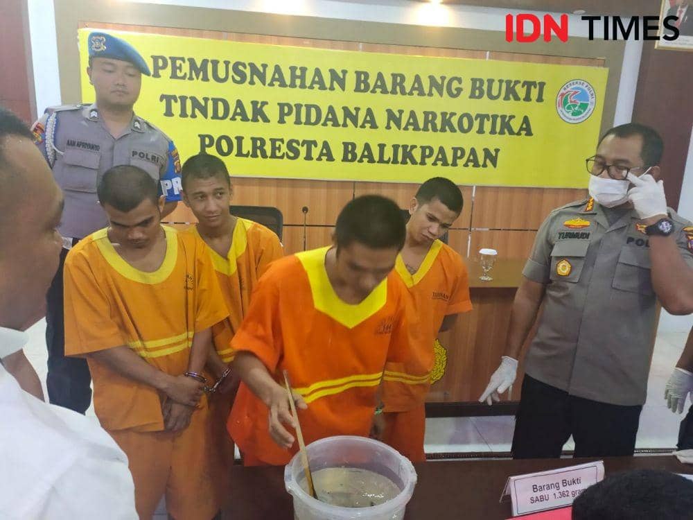 Sabu-sabu 1,3 Kg Dimusnahkan di Kloset Mapolresta Balikpapan