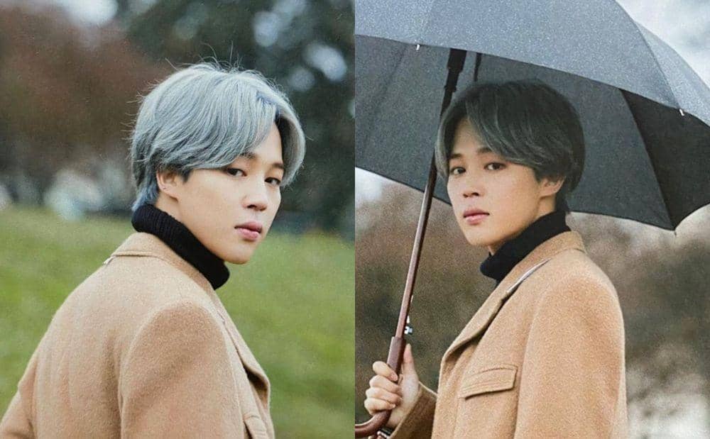 9 Potret Kece Jimin BTS dengan Rambut Abu-abunya, Gak Ngerti Lagi