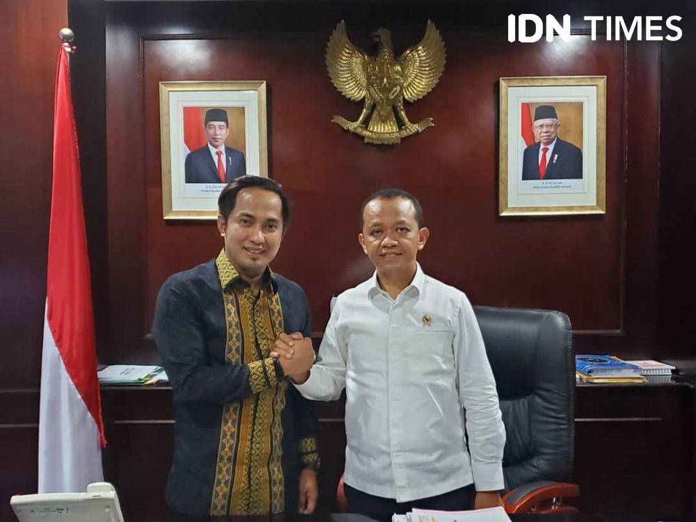 Bupati PPU, Abdul Gafur Masud dan Kepala BKPM RI, Bahlil Lahadalia (dok.Diskominfo PPU)