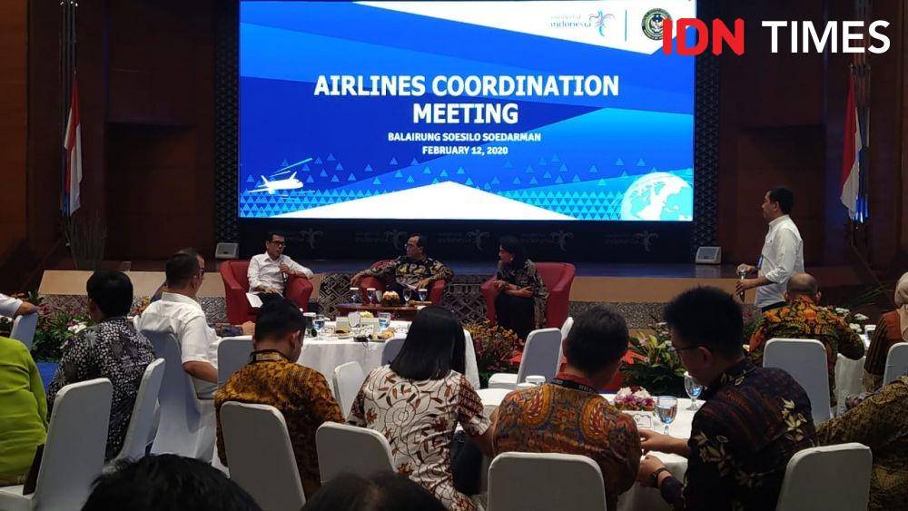 Rapat Koordinasi Menhub, Menparekraf dengan Maskapai Penerbangan (IDN Times/Shemi)