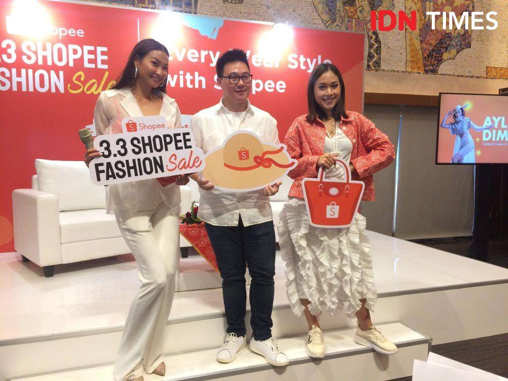 Ayla Dimitri, Content Creator & Fashion Enthusiast dan Adi Rahardja, Head of Fashion & Lifestyle Shopee Indonesia