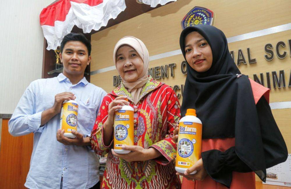 Sudah 5000 produk Biofarm yang dilepas ke pasaran. Humas UMM