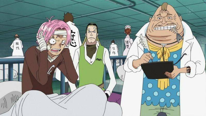 Koby, Helmeppo, dan Dr. Fisbonen. (Dok. Toei Animation/One Piece)