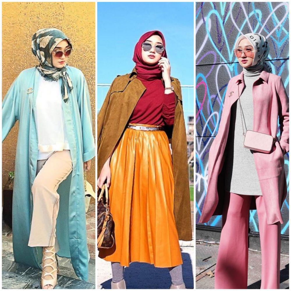 10 Inspirasi Long Outer ala Dian Pelangi, Bikin Tampilan Stylish!