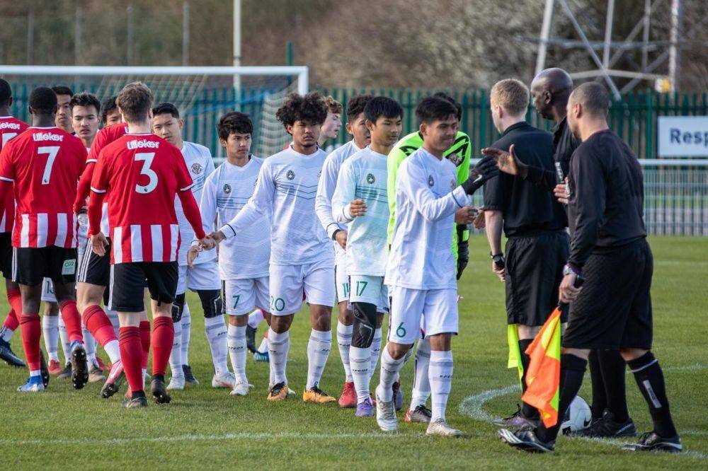 Aksi Garuda Select Melawan Sheffield United (Dok. Mola TV)
