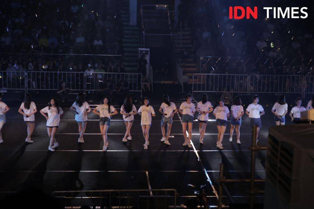 member JKT48 tim KIII dalam konser KIII VS KIII di Jakarta. 14 Februari 2020. IDN Times/Nadia Umara