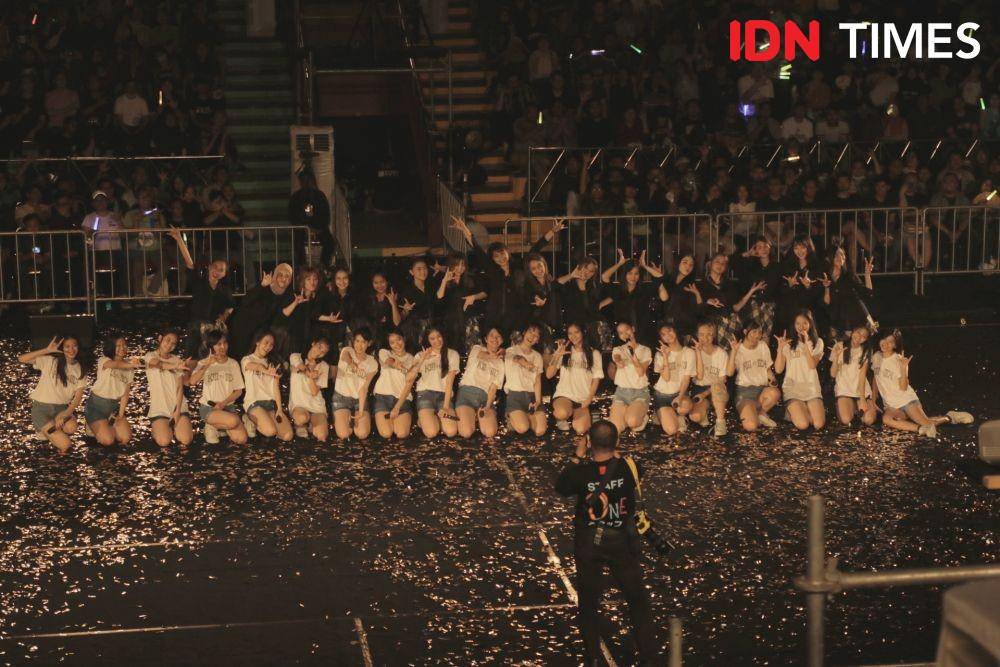 member JKT48 tim KIII dalam konser KIII VS KIII di Jakarta. 14 Februari 2020. IDN Times/Nadia Umara
