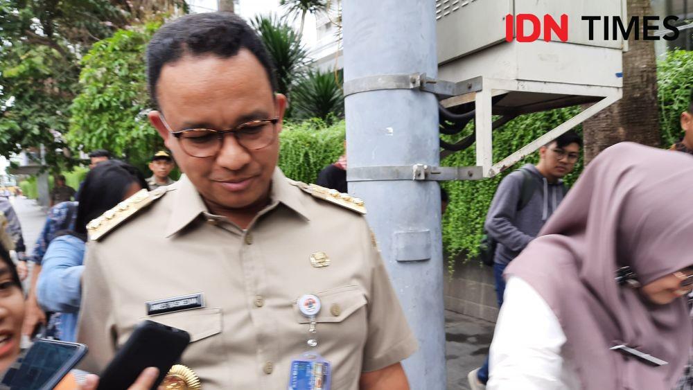 Anies Bungkam Saat Ditanya Soal Hasil Survei Indo Barometer