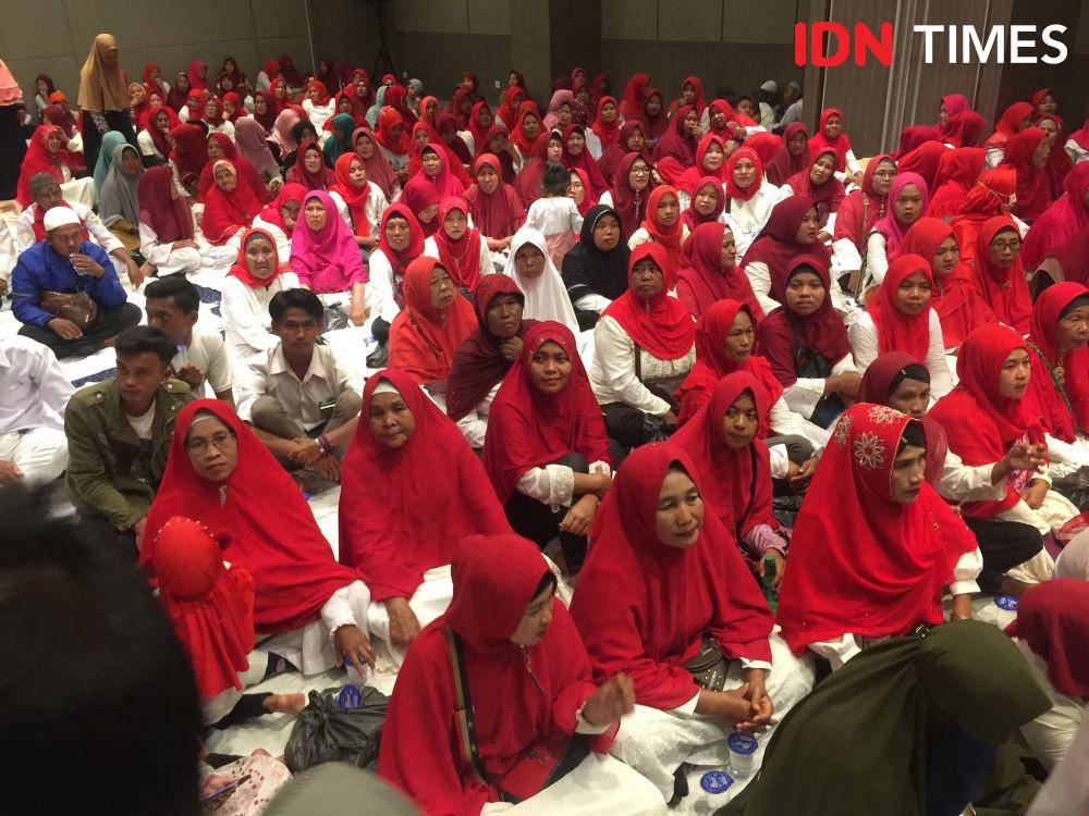 zikir dan doa bersama Laskar Mazilah untuk Pilkada Medan (IDN Times/Prayugo Utomo)