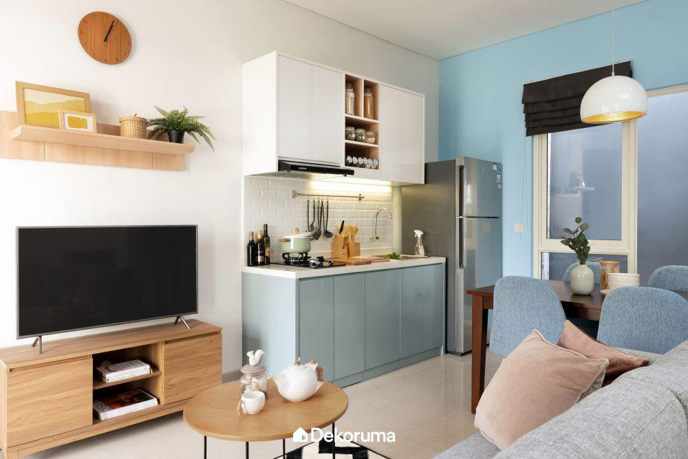 Mengintip Rumah Minimalis Sentuhan Biru, Ayem Banget!