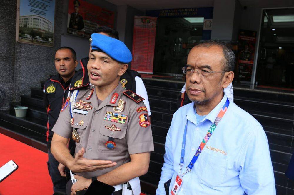 Sesmenpora bertemu dengan Satgas Anti-Mafia Bola Polri (Dok. Humas Polda Metro Jaya)