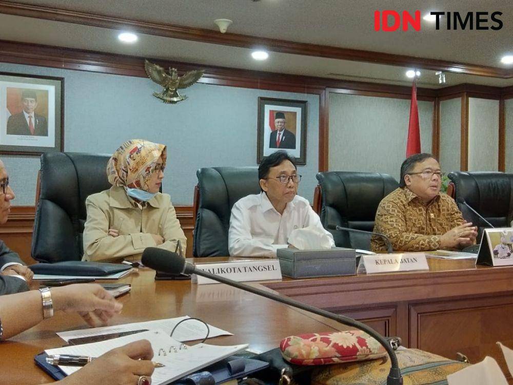Pressconference terkait cemaran nuklir di Serpong, Tangsel (IDN Times/Lia Hutasoit)