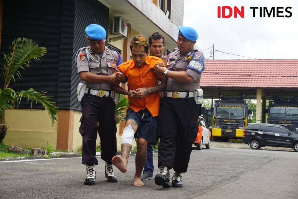 AB ditembak karena berusaha melawan petugas, Rabu (19/2). (IDN Times/Tunggul Damarjati)