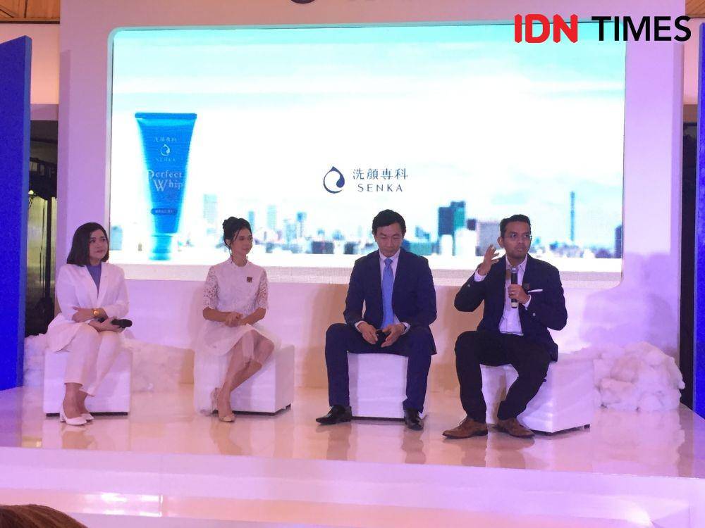 Sesi talkshow Inovasi Micro Dense Foam Senka. 18 Februari 2020. IDNTimes/Nadin Azani