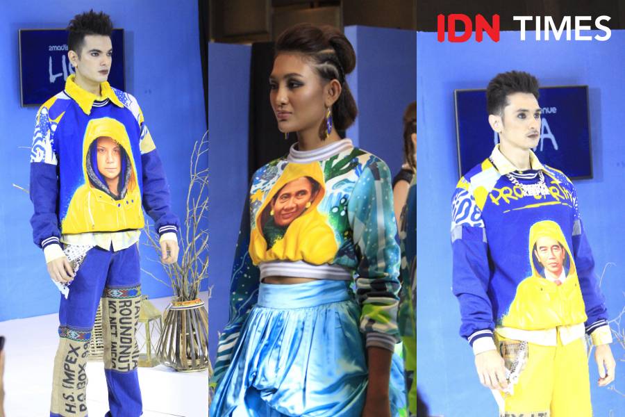 Para model sedang memperagakan koleksi terbaru 2Madison Avenue. 18 Februari 2020. IDN Times/Anjani Eka Lestari