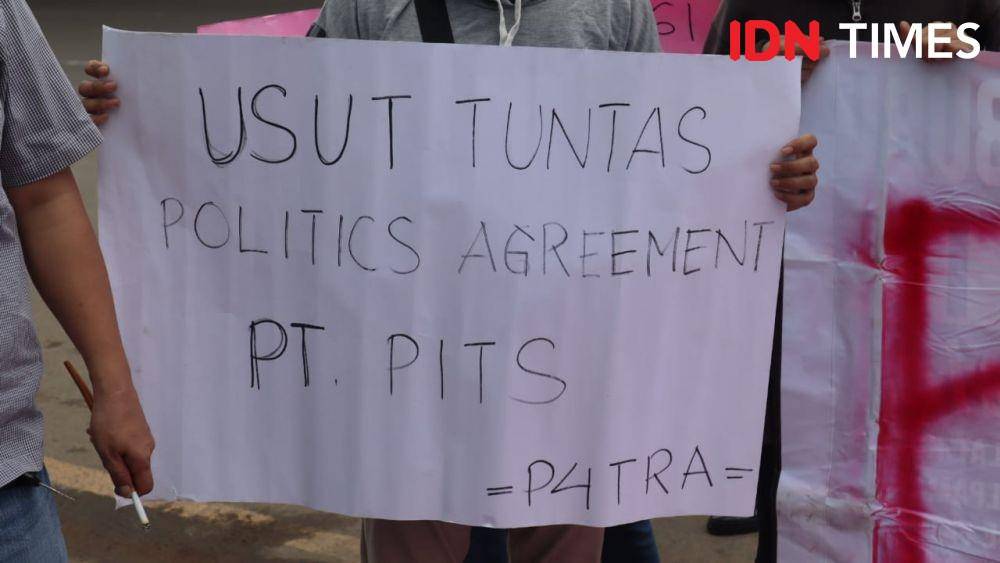 Demo PT PITS (IDN Times/Muhamad Iqbal)