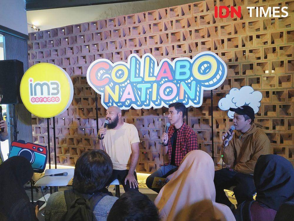 Live podcast bersama BK Brothers di IM3 Ooredoo Collabonation, Jakarta. 20 Februari 2020. IDN Times/Nadia Umara