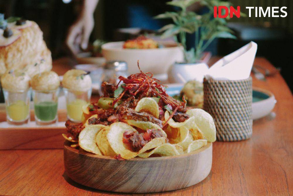 Masakan khas India pada acara Mr. Fox Surabaya x Gunpowder di Mr. Fox, Tunjungan Plaza 5 (21/2). IDN Times/Prila Arofani