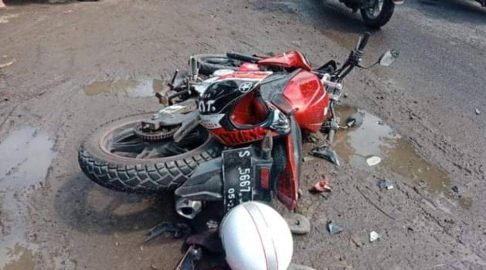 Motor Vixion yang terlibat laka. IDN Times/istimewa
