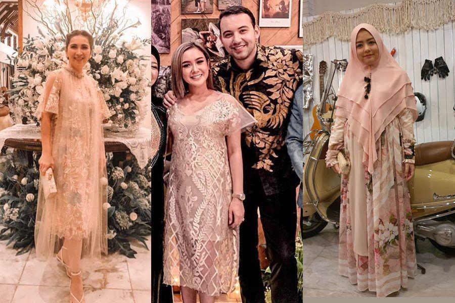 Adu Gaya Artis saat Hadiri Pernikahan Tiwi eks T2, Anggun Semuanya!