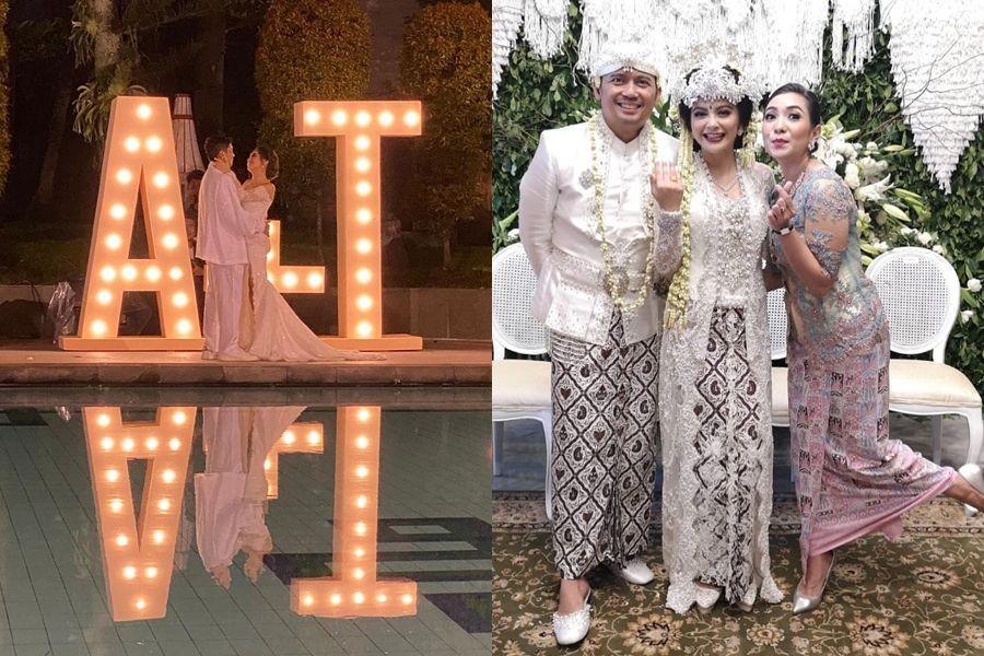9 Dekorasi Akad Nikah dan Resepsi Tiwi eks T2, Bertema Modern Bohemian