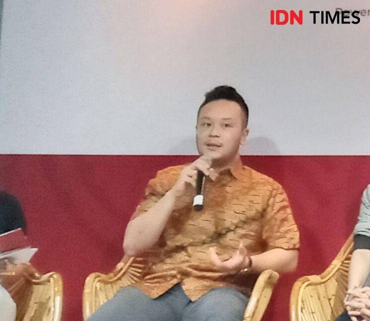 Edward Tirtanata, CEO & Co-Founder Kopi Kenangan dalam Peluncuran Digitarasa, Jakarta. IDN Times/Dhiya Awlia.A