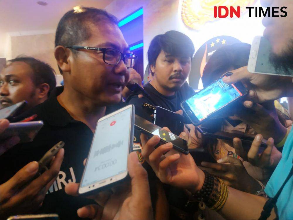 Bhayangkara FC melakukan launching tim dan jersey di PTIK, Jakarta, Senin (24/2) (IDN Times/Ilyas Listianto Mujib)