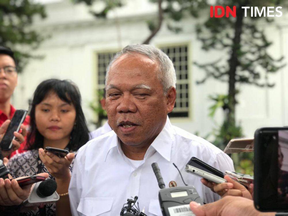 Menteri PUPR Basuki Hadimuldjono, di Kompleks Istana Negara, Jakarta Pusat, Selasa 25 Februari 2020 (IDN Times/Teatrika Handiko Putri)