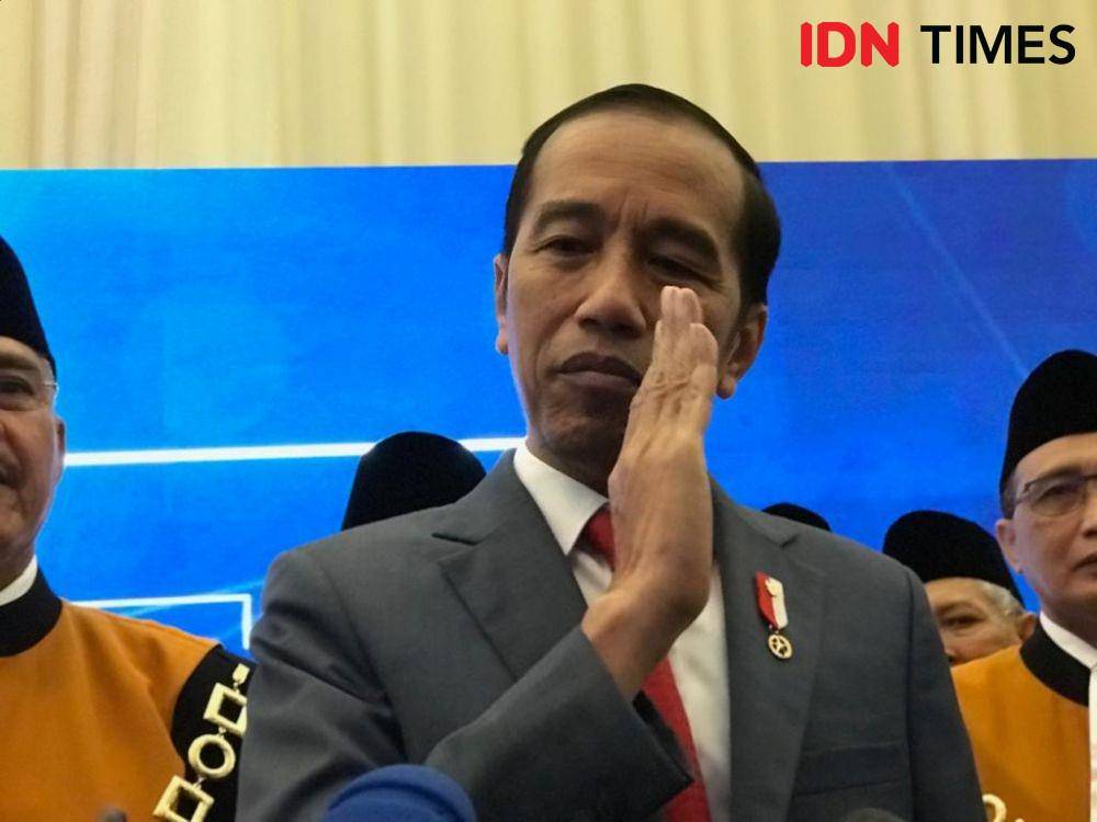 Presiden Jokowi memberikan keterangan pers di Jakarta Convention Center, Rabu 26 Februaru 2020 (IDN Times/Teatrika Handiko Putri)