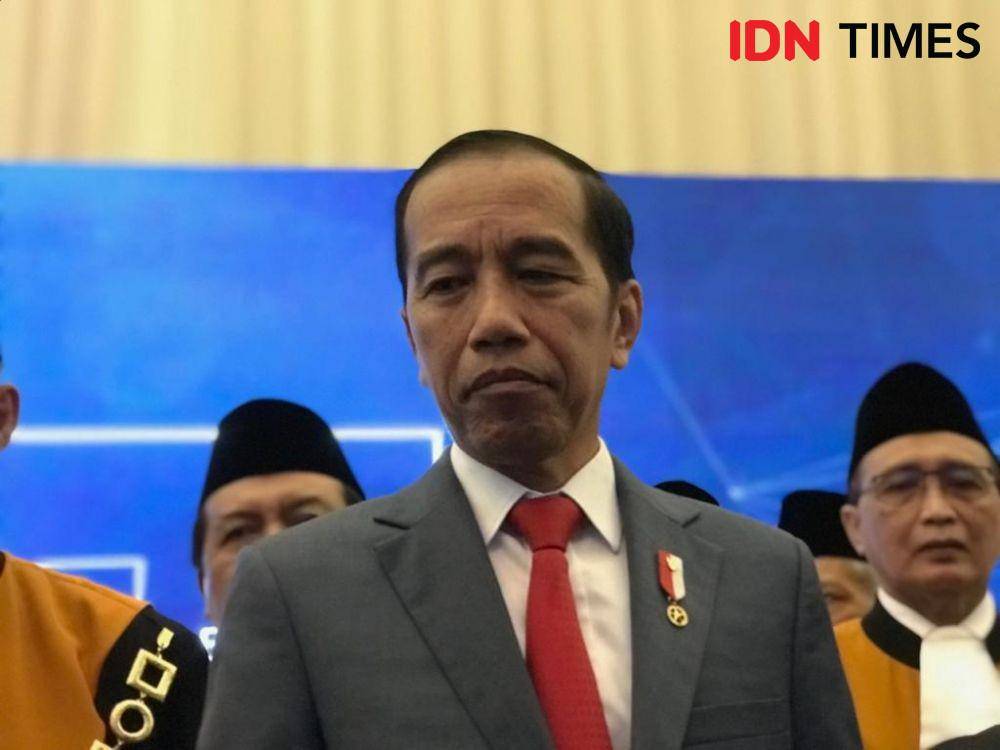 Presiden Jokowi memberikan keterangan pers di Jakarta Convention Center, Rabu 26 Februaru 2020 (IDN Times/Teatrika Handiko Putri)