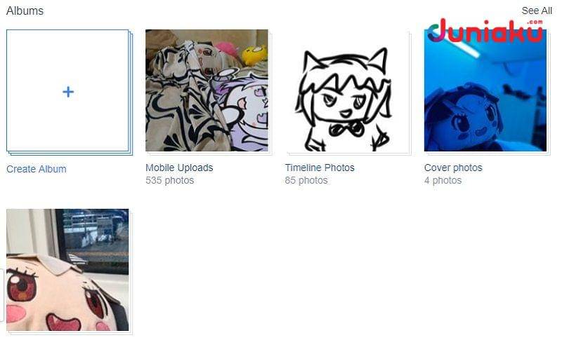 Menu album foto Facebook. duniaku.com/Adhitya Daniel