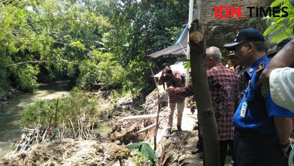 Hujan dan Penambangan Pasir Ilegal, akibatkan Talut Winongo Ambrol