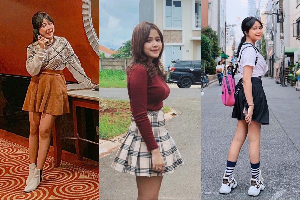 10 Inspirasi OOTD Pakai Rok ala Brisia Jodie, Super Cute!