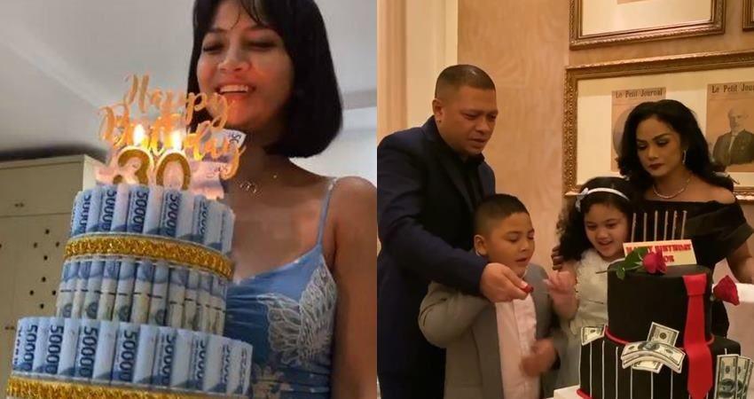 Anti Mainstream, Kue Ulang Tahun 6 Artis Ini Bertabur Uang