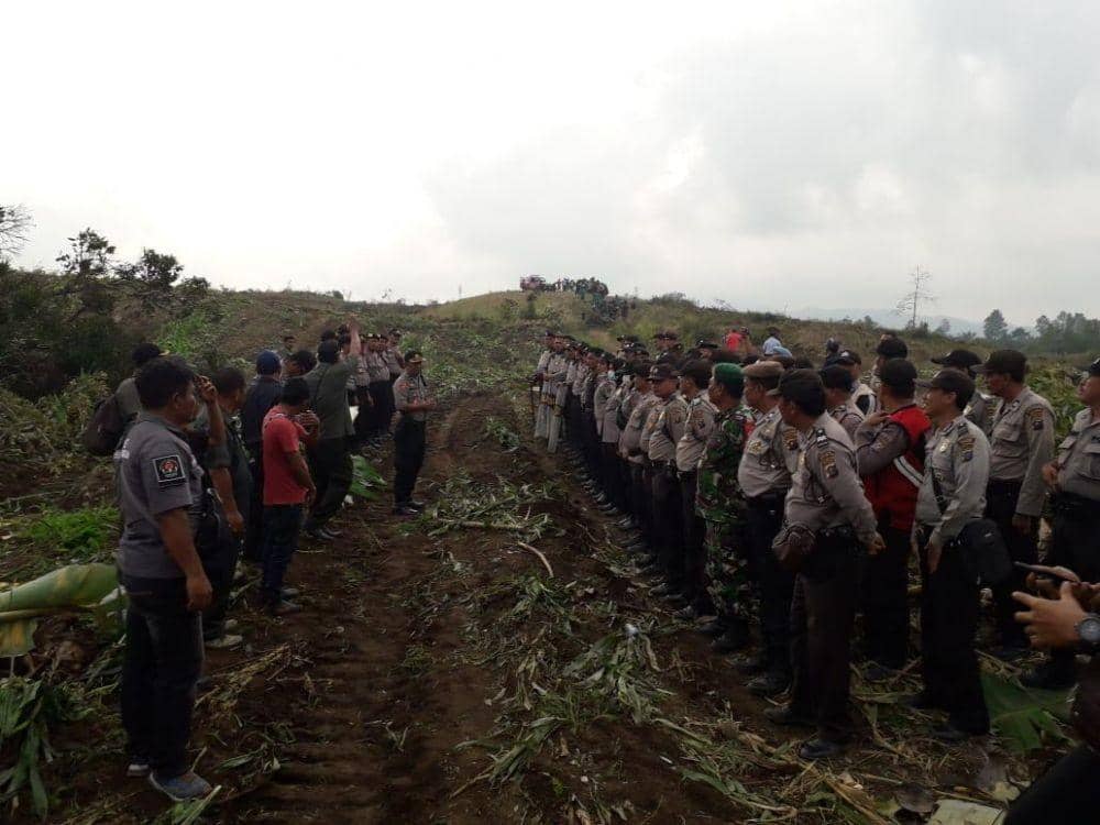 Polisi siaga gelar pengamanan eksekusi (Dok.IDN Times/Istimewa)